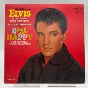Elvis Presley - Girl Happy Vinyl LP (1965) LPM-3338 First Pressing RCA Victor